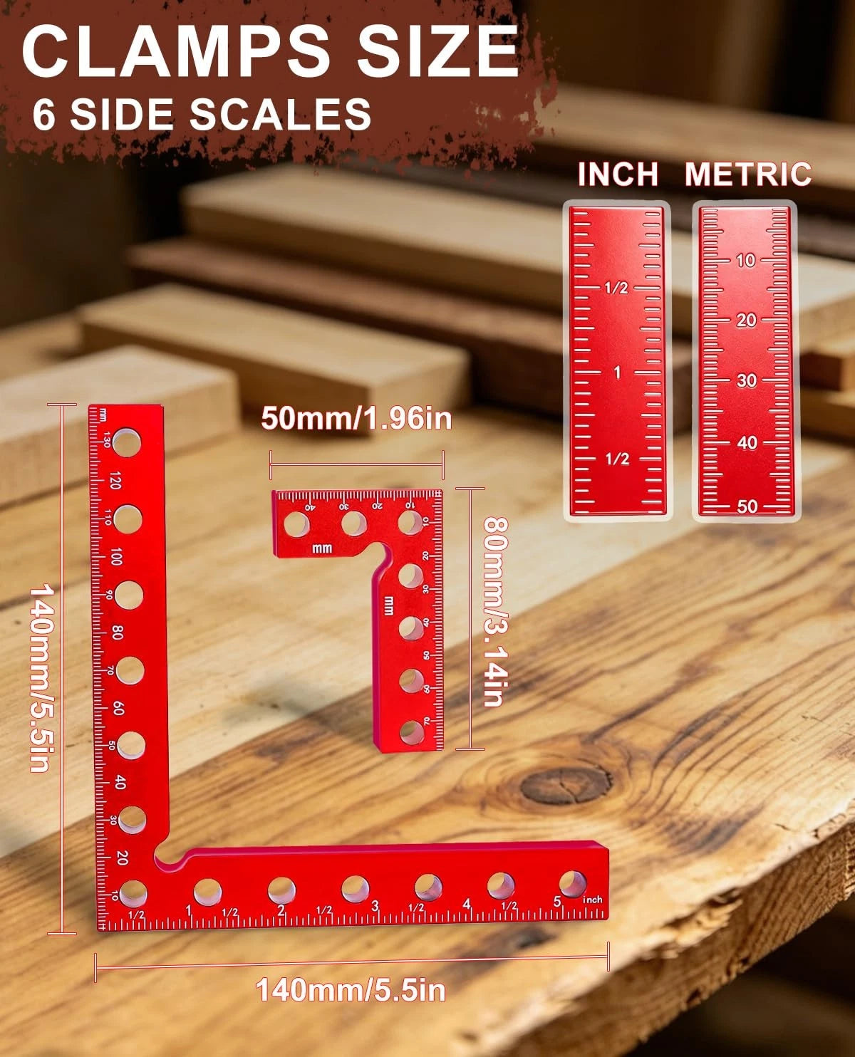 8pcs Corner Clamps for Woodworking 90 Degree (No Part Numbers)
