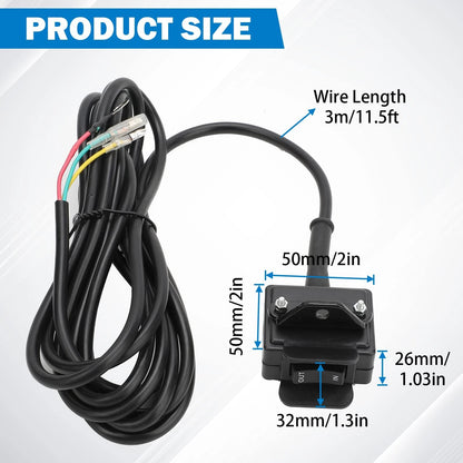 12V Winch Switch with Mounting Bracket for Universal Applications
