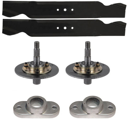 Mower Deck Kit w/ Blades, Spindles & Adapters for Mower