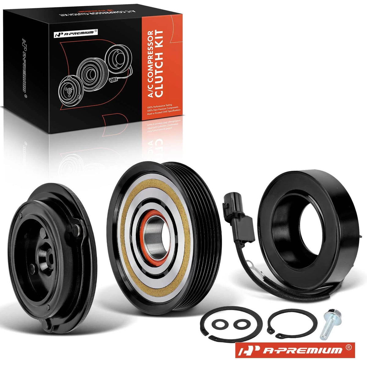 A/C Compressor Clutch Kit for Hyundai Sonata (2008–2010) V6 3.3L