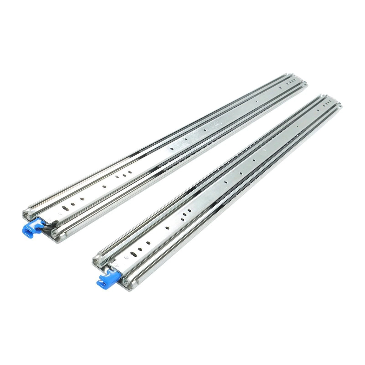 1 Pair Locking Drawer Slides for Universal Use (48 Inch, 500 lbs Capacity)