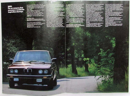Sales Folder Poster for BMW 528e 533i (1983)