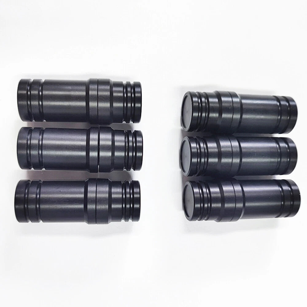 Set of 6 Joint Protectors 5/16x14 for Billiard Pool Cue Stick Black