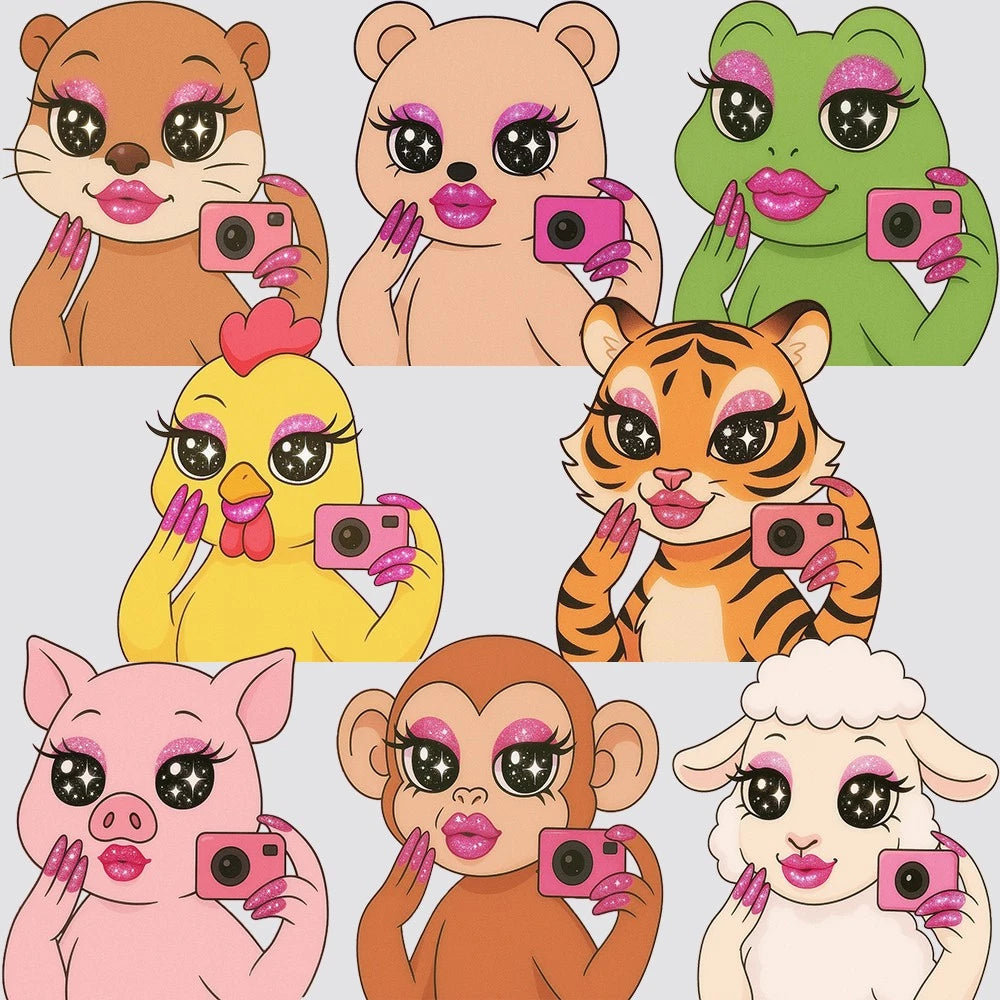 Customizable Parody Stickers for Laptop, Refrigerator, Wall