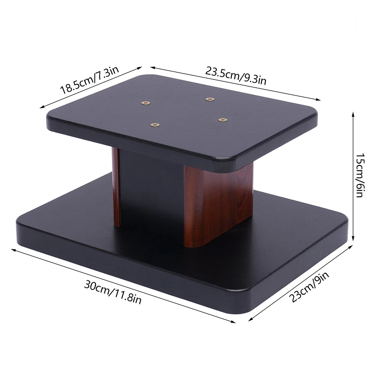 Pair Desktop Speaker Stand for Studio Monitors (6in High, 15kg Load)
