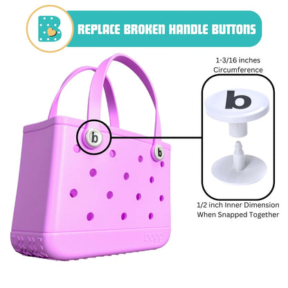 4-Pack Replacement Buttons for Bogg Bag Handle Strap