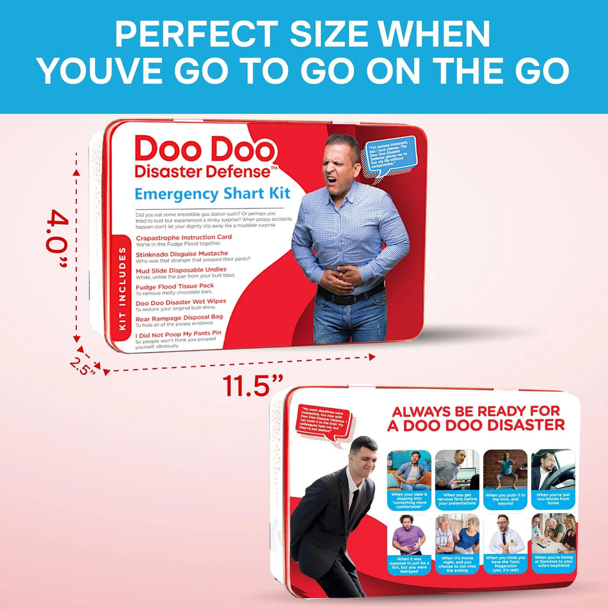 Emergency Shart Kit - 7 Items - Poop Prank Gift