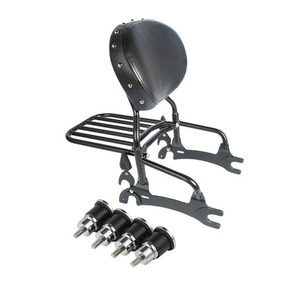 12" Backrest Sissy Bar Pad & Release Spools for Indian Chieftain (2014–2022)