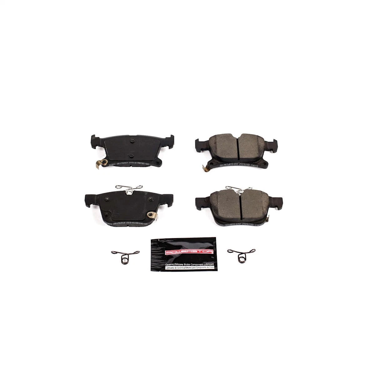 2X Powerstop Z23-1901 Brake Pad Set Rear for Chrysler Grand Caravan (2017–2022)