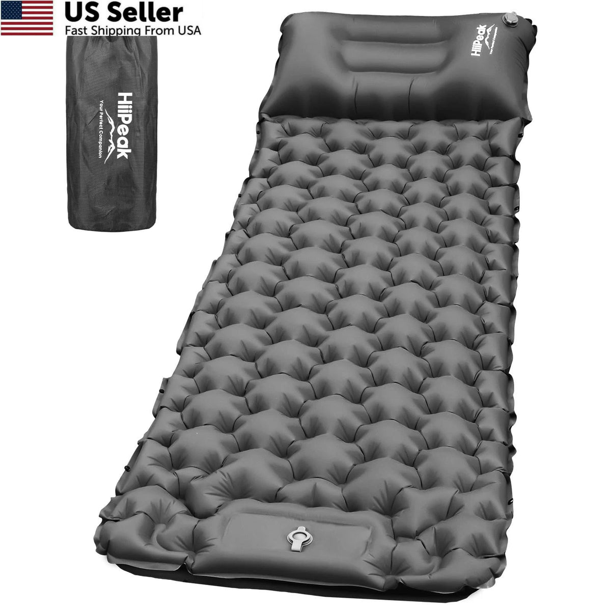 Ultralight Inflatable Sleeping Pad for Camping (Single)