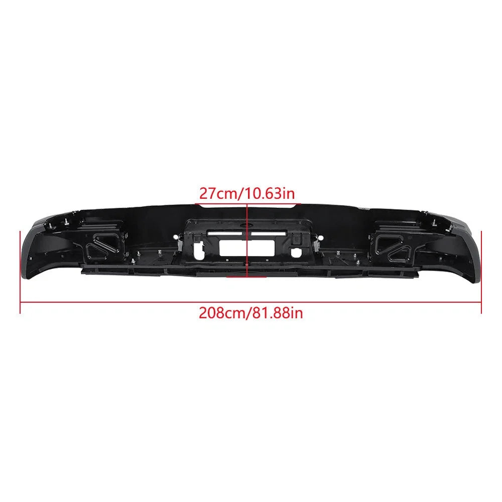 Rear Bumper for 2015-2019 Chevy Silverado 2500 3500 - Black GM1103184