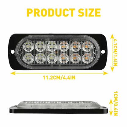 LED Warning Hazard Beacon Strobe Light Bar 4X for Hilux N70