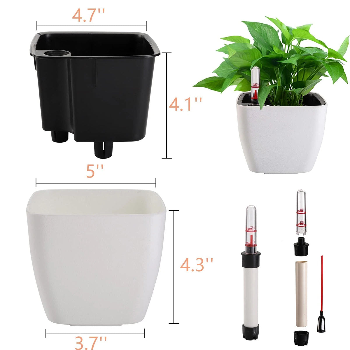 6 Pack Self Watering Planter for (2010–2023)