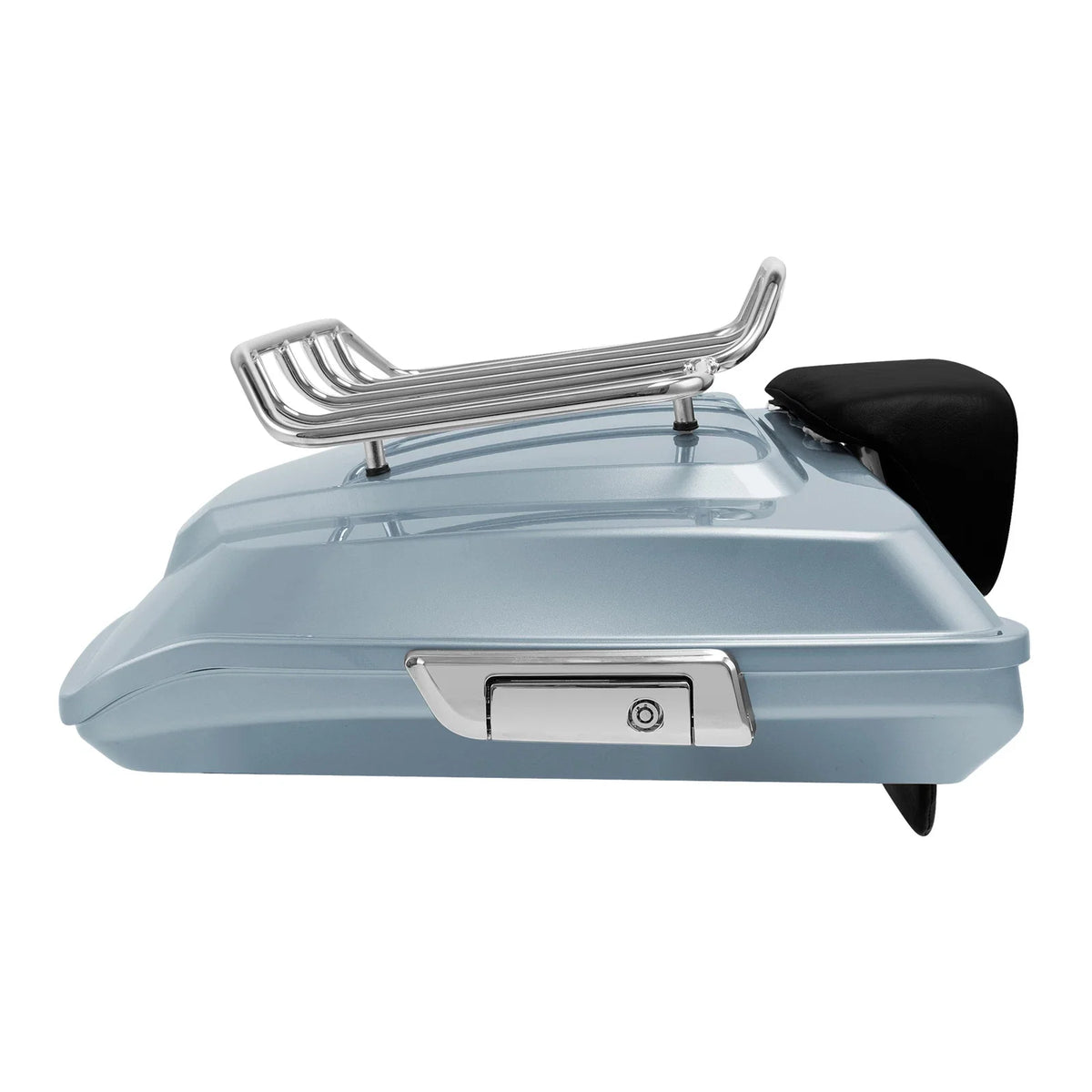 Trunk Backrest Top Rack in Silver for Harley Touring 2014-2024