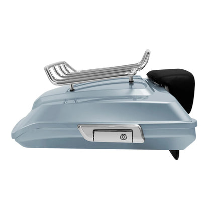 Trunk Backrest Top Rack in Silver for Harley Touring 2014-2024