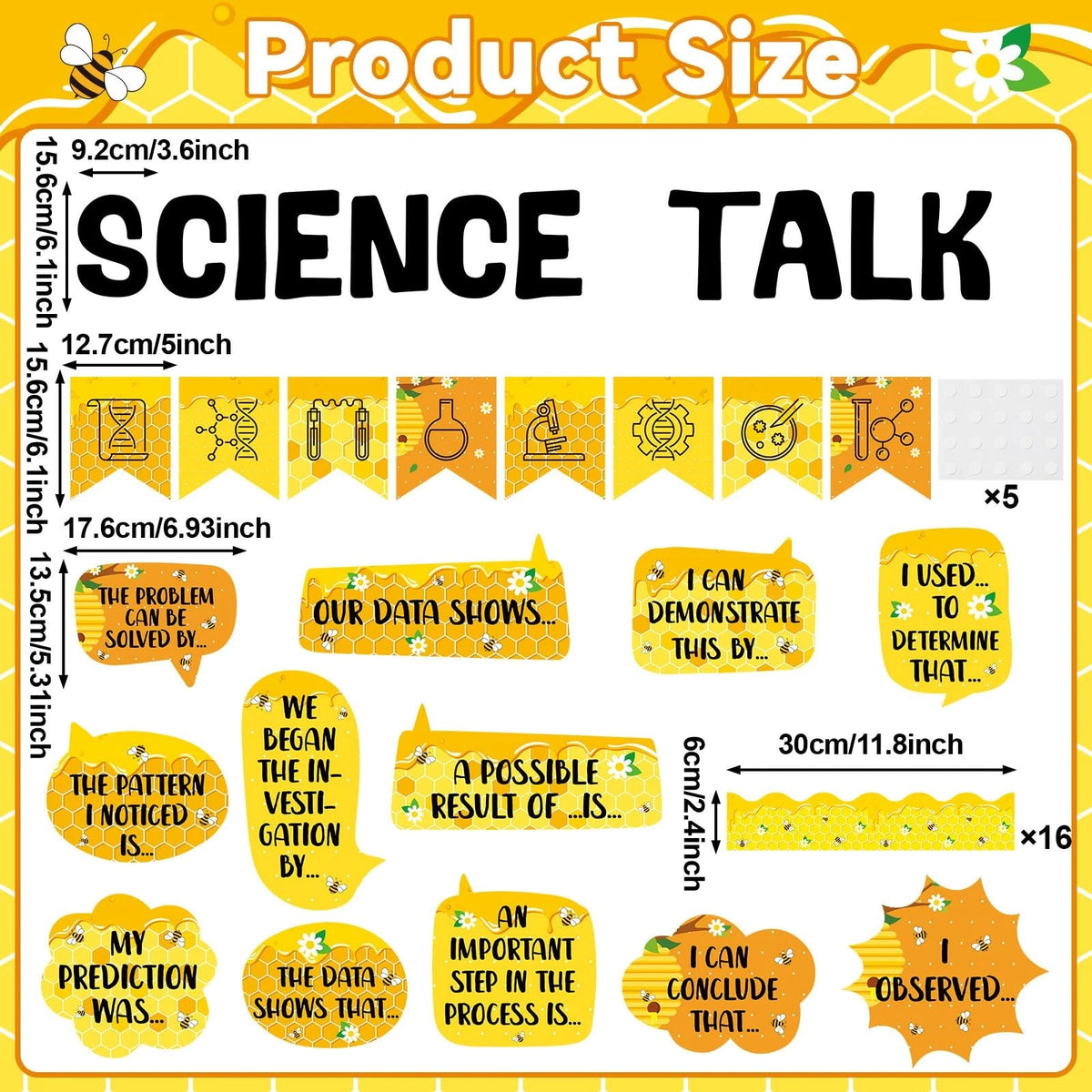 Bee Science Bulletin Board Set for Classroom Decorations