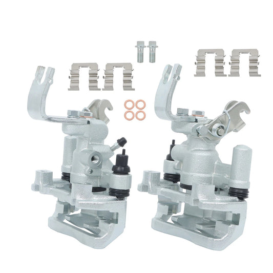2X Disc Brake Caliper with Bracket for Mazda Protege Protege5 (BCK97955K, 19-B2743, 19-B2742)