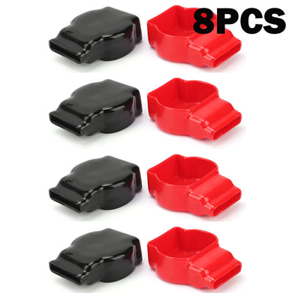 8 pcs Battery Terminal Covers for Car Top Post (Positive Negative)