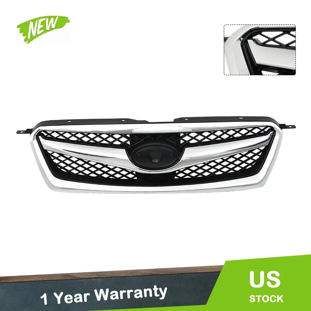 Grille Shell Chrome with Black Insert for Subaru Legacy 2010-2012