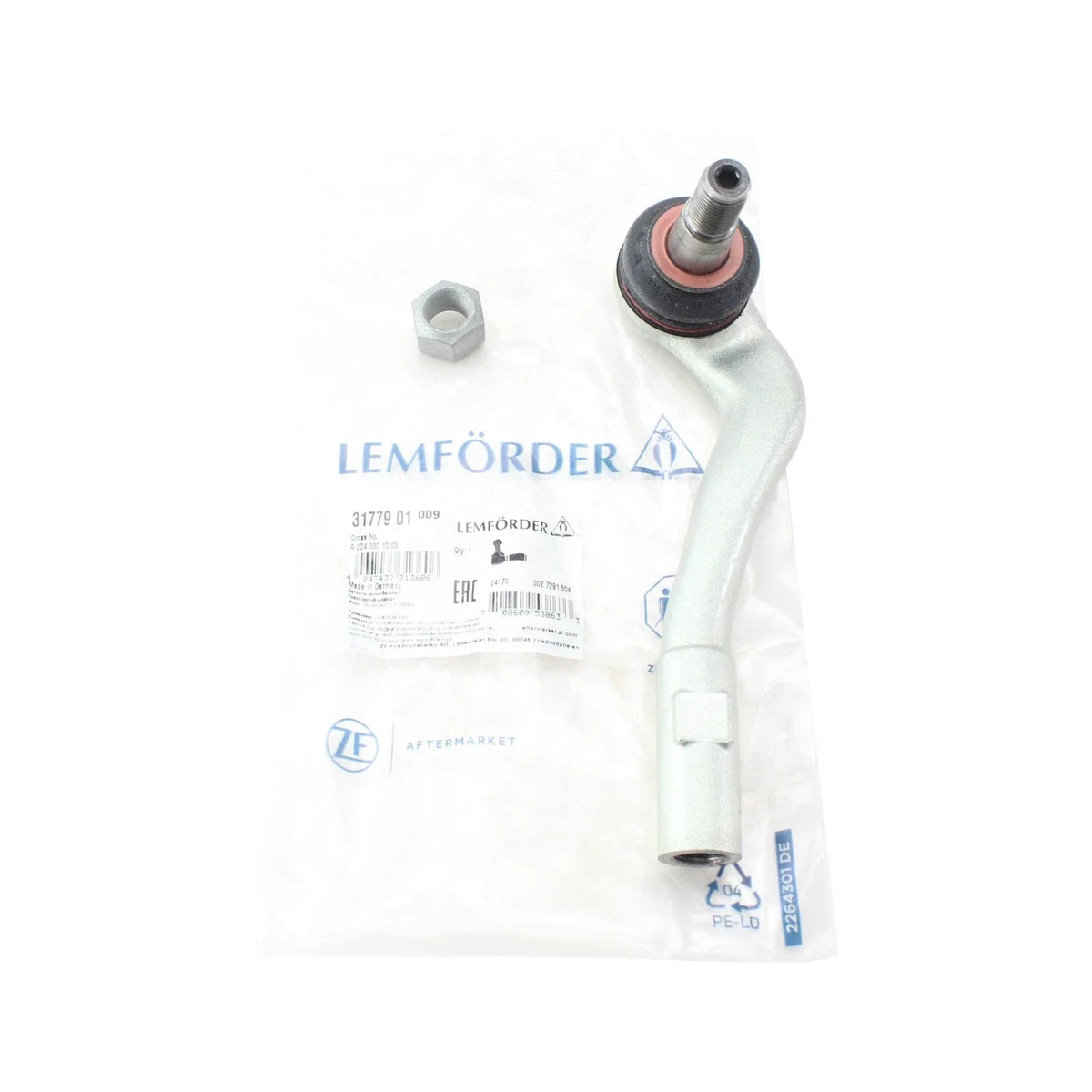 Front Passenger Side Outer Tie Rod End by Lemfoerder (3177901)