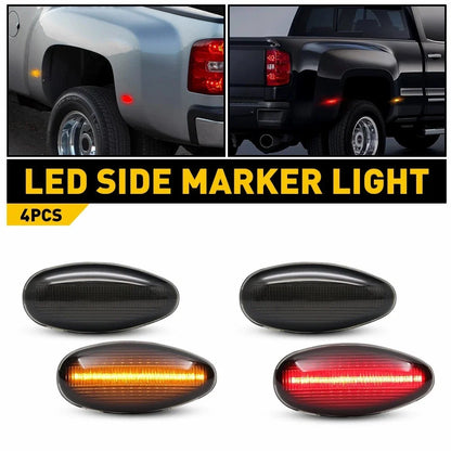 LED Side Marker Light Set for Chevy Silverado (2001–2014) - 4pcs