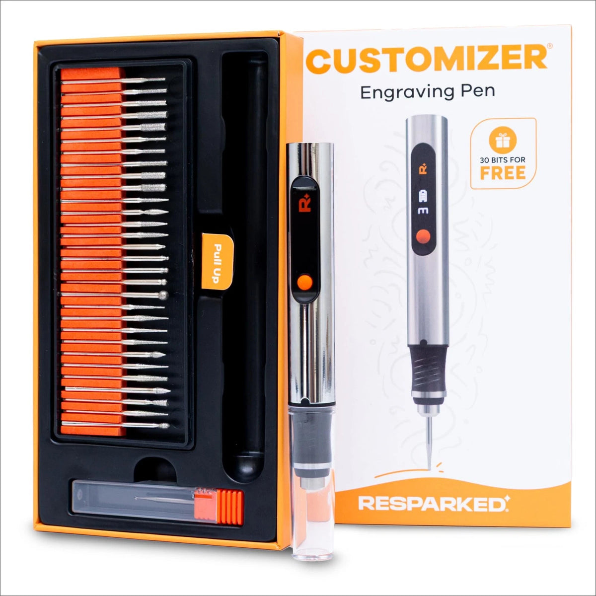 Engraving Pen for Customization (Cordless, Silver)