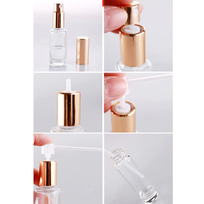 Set of 10 Perfume Bottle Decant Nozzle Caps Atomizer Spray Refill Tools