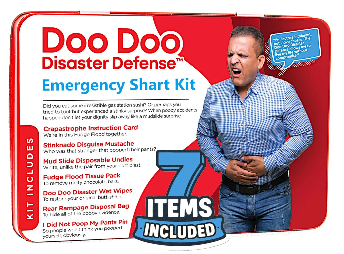 Emergency Shart Kit - 7 Items - Poop Prank Gift