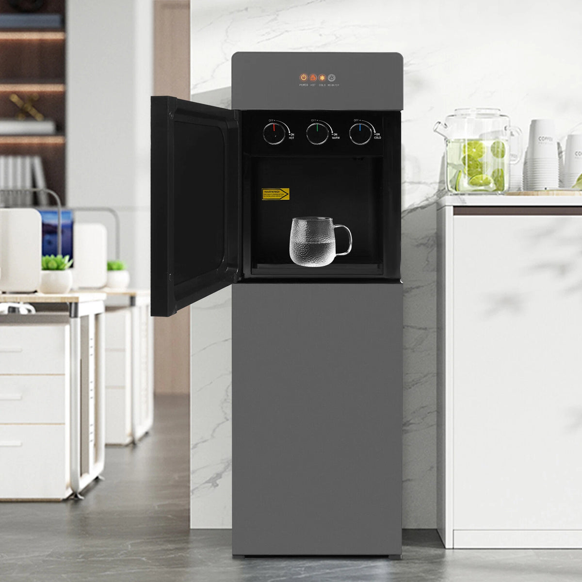 Bottom-Loading Water Dispenser for Hot and Cold Water