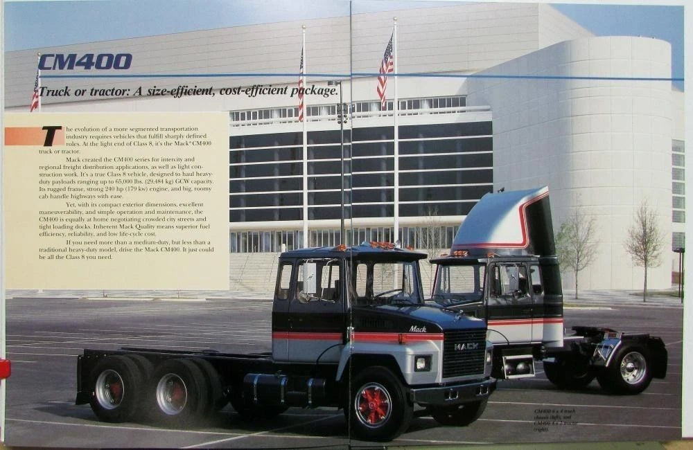 Mack Trucks CM 400 Sales Brochure (1989)
