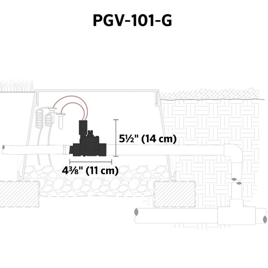 1 in. Irrigation Valve with Flow Control for Hunter PGV