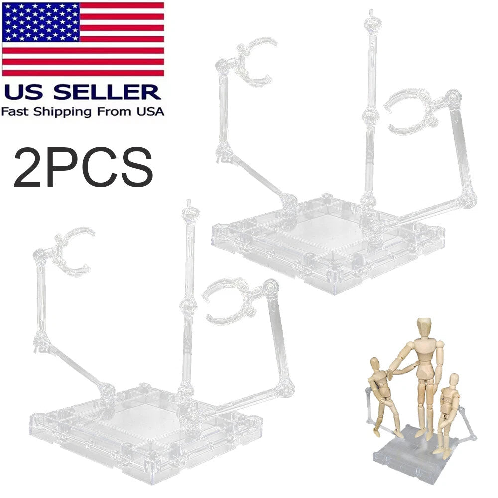 Action Figure Stand Assembly for Anime Dolls and Models