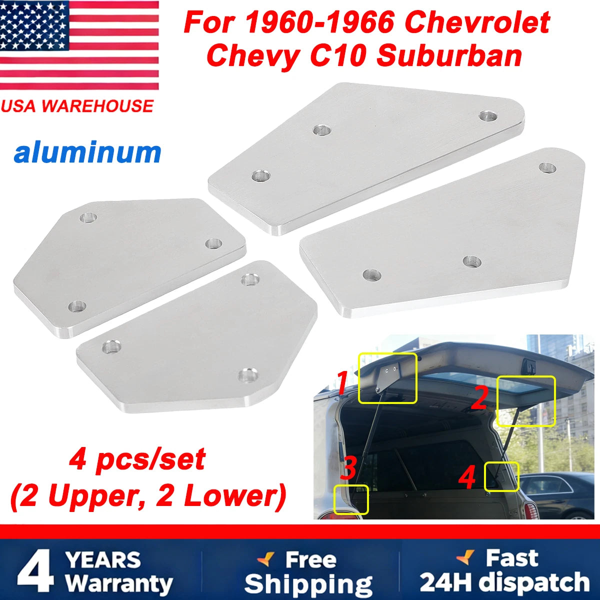 Rear Liftgate Support Bracket for Chevy C10 Suburban Panel (1960–1966)