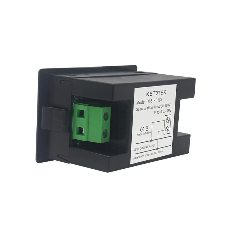Digital AC Voltmeter Panel Mount for Automotive (AC80-300V)