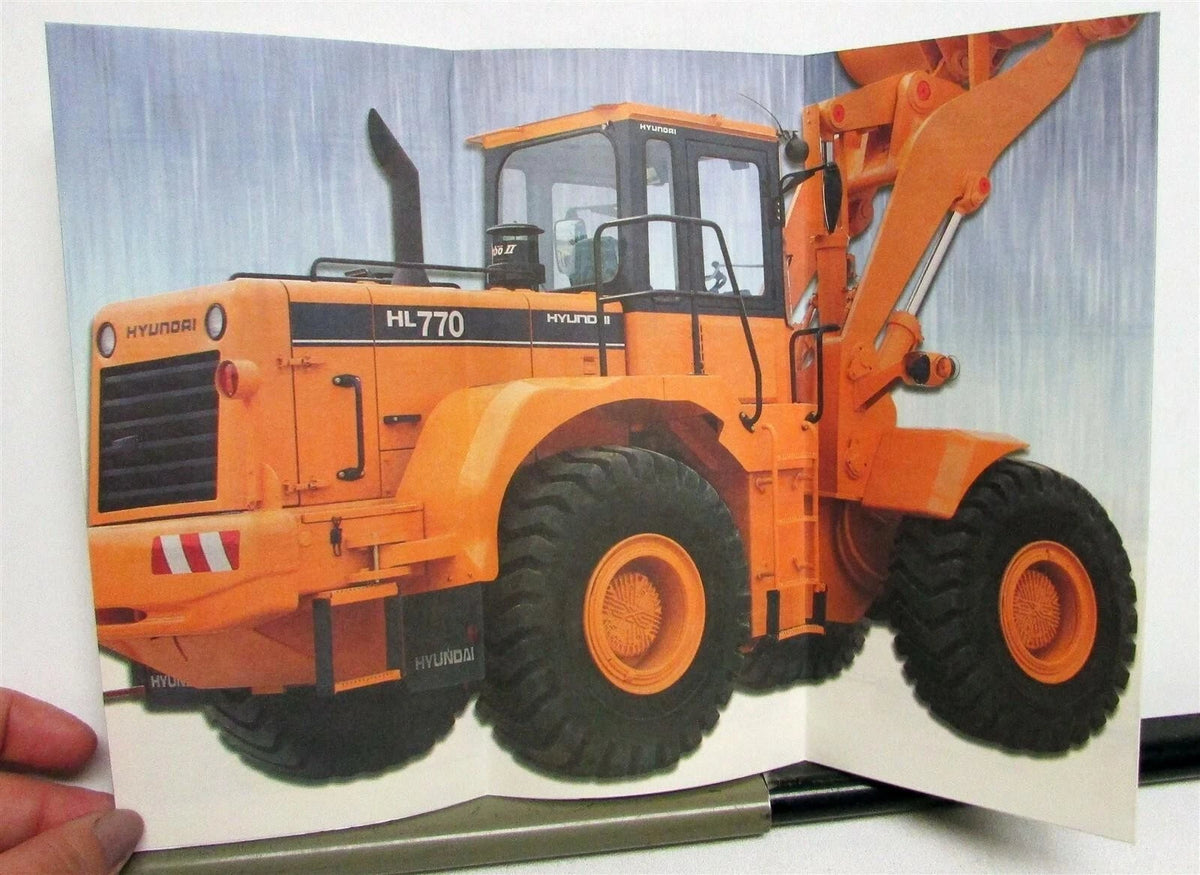 Skid Steer Loader Specs Sales Brochure for Hyundai (1980s)