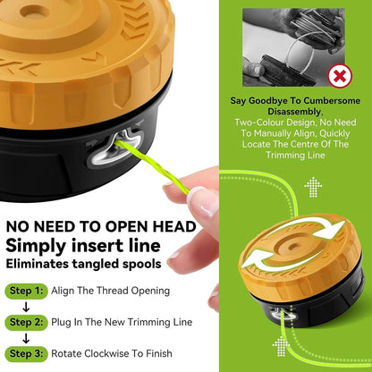 Weed Wacker Head for Echo, Stihl, Ryobi (Professional Grade)