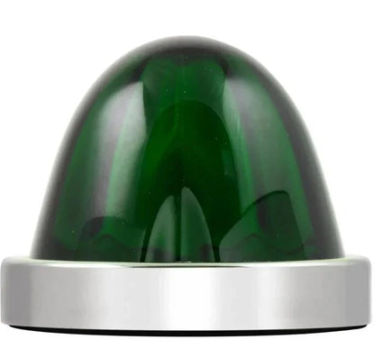 Set of 2 Green Glass Watermelon Accent Light Kit with 18 LEDs GG#81868