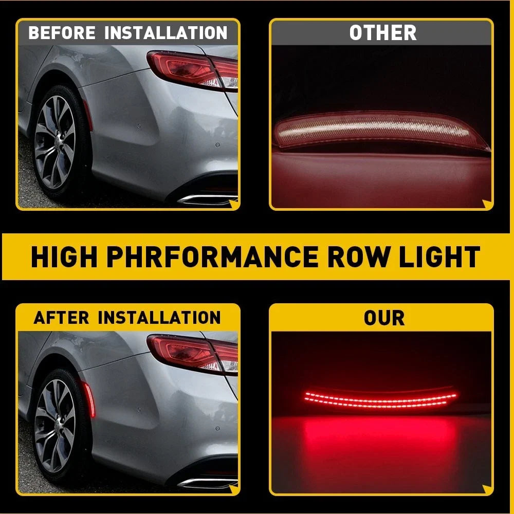 Amber LED Side Corner Marker Lights Set for 2011-2014 Chrysler 200