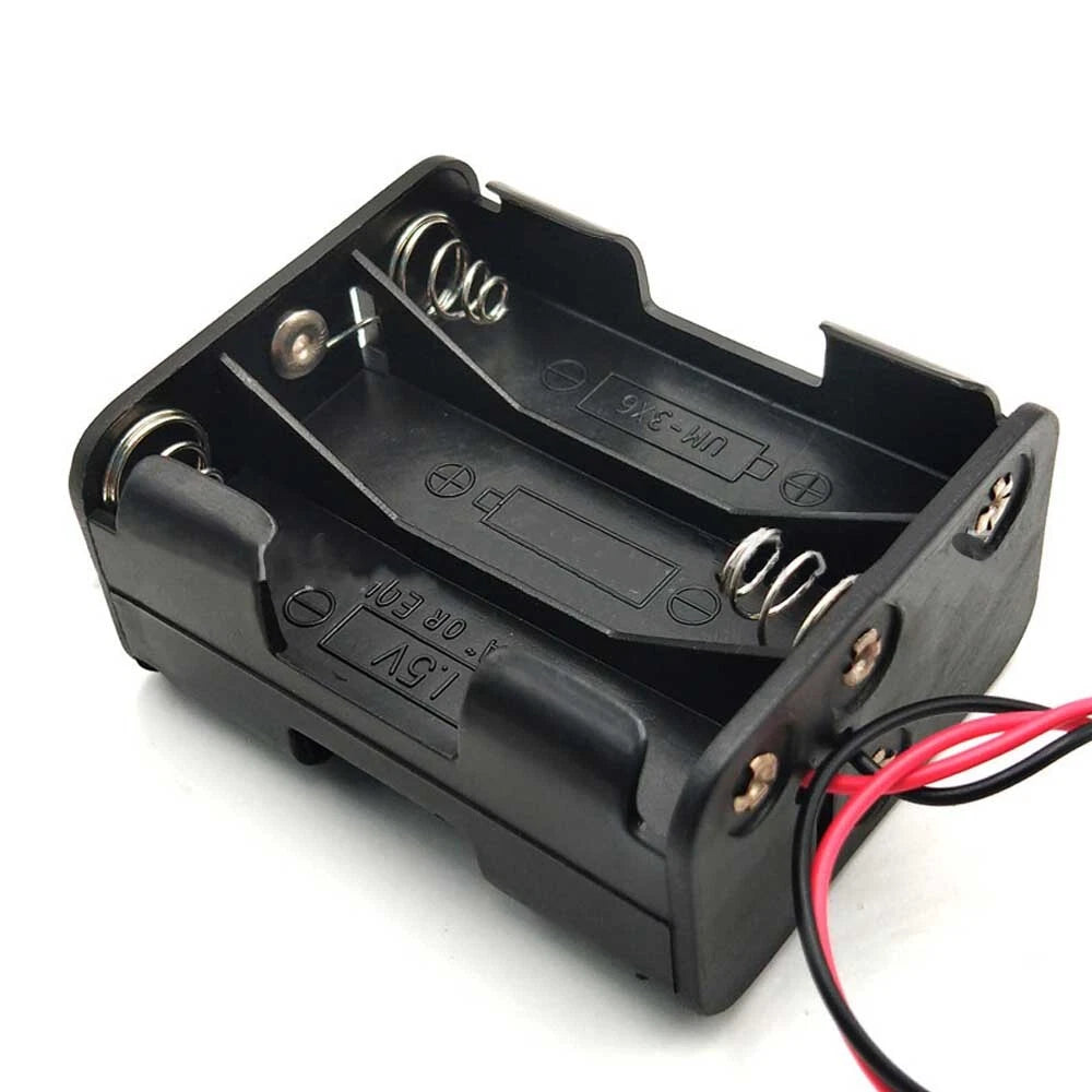 Set of 4 AA Battery Holder Case Box for DIY Projects