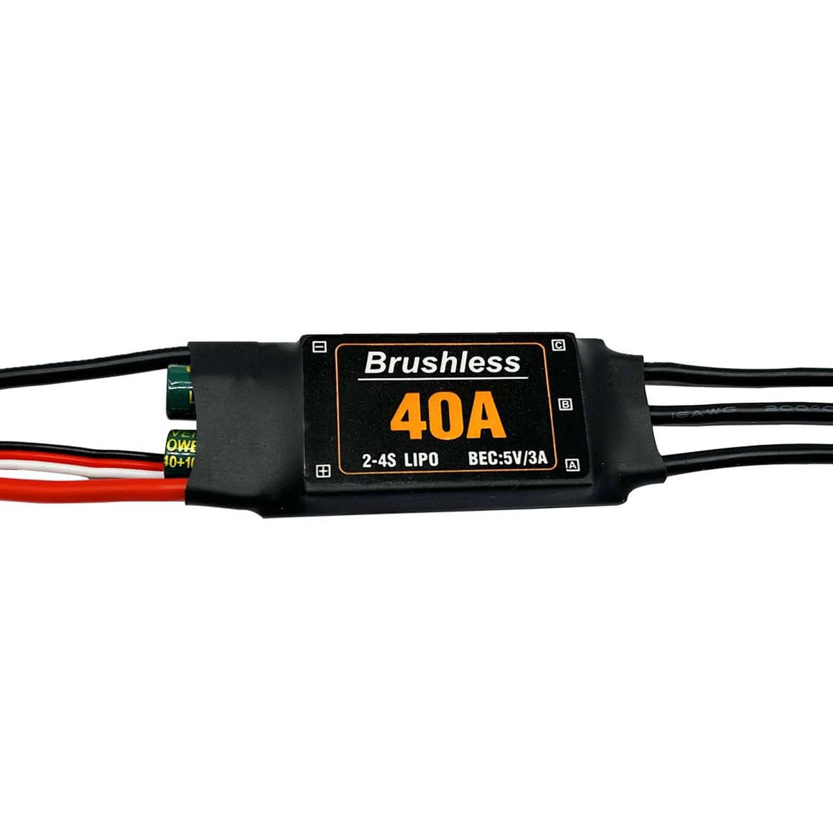 40A Brushless ESC Speed Controller 2-4S with XT60 Plug for RC
