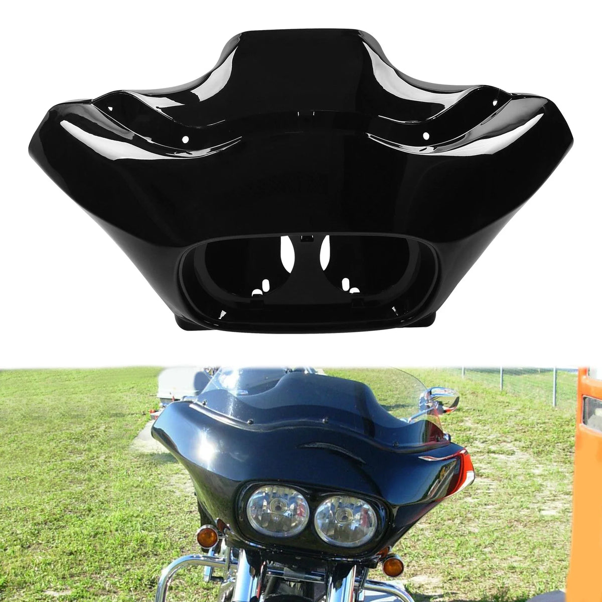 Inner Outer Fairing & Dual LED Headlight for Harley Road Glide FLTR (1998–2013)