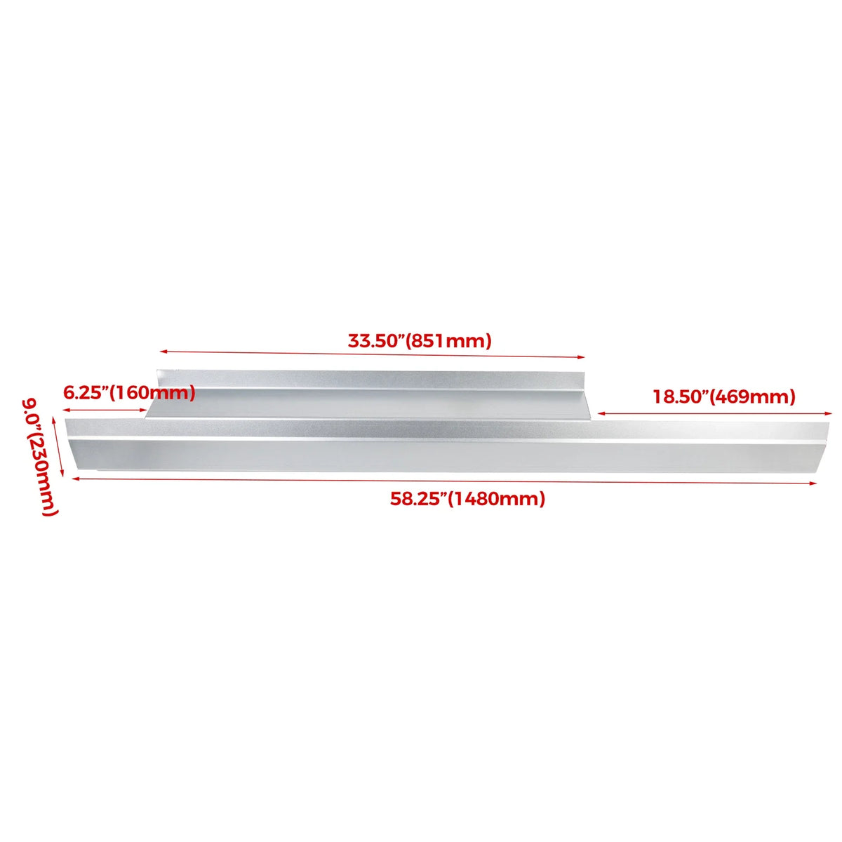 Slip-on Outer Rocker Panel for Chevrolet Silverado/Sierra (2007–2013)