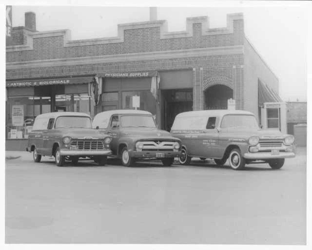 Press Photo for 1955 Chevrolet Fleet of Delivery Trucks