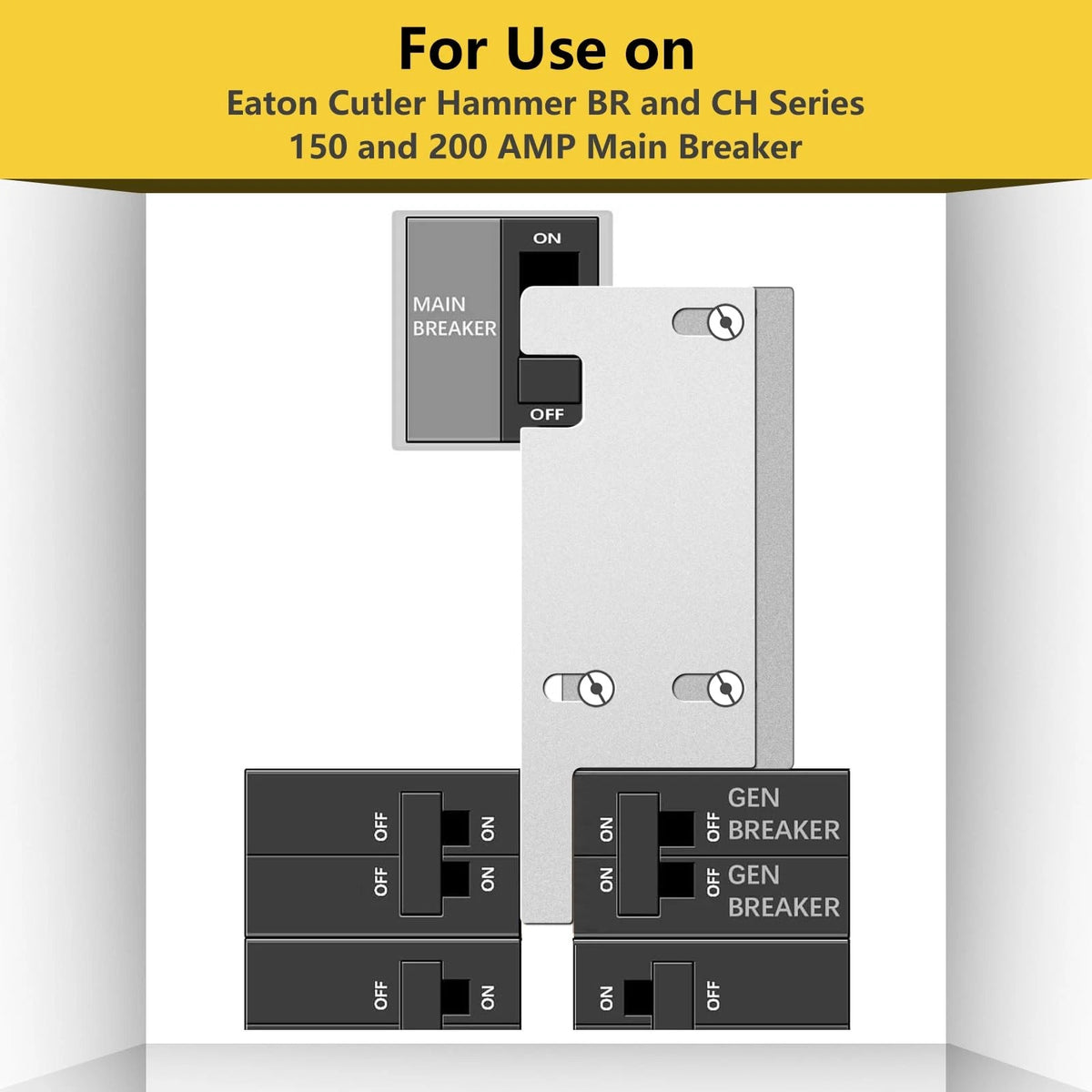 Generator Interlock Kit for Square D Vertical Main 150/200