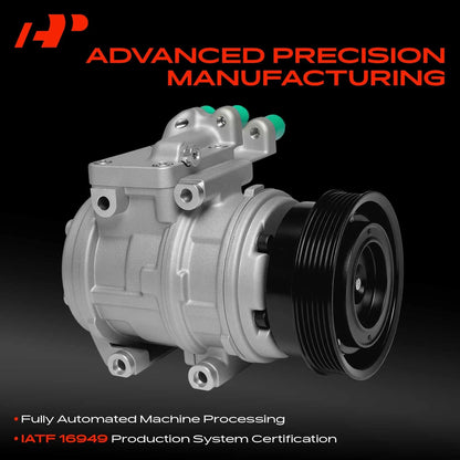 A/C Compressor with Clutch for Hyundai Elantra Tiburon (2001–2008) 977012E000, 977012F200, 77347