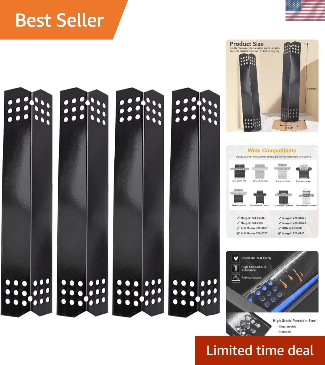 4-Pack Grill Heat Plates for Master & Nexgrill