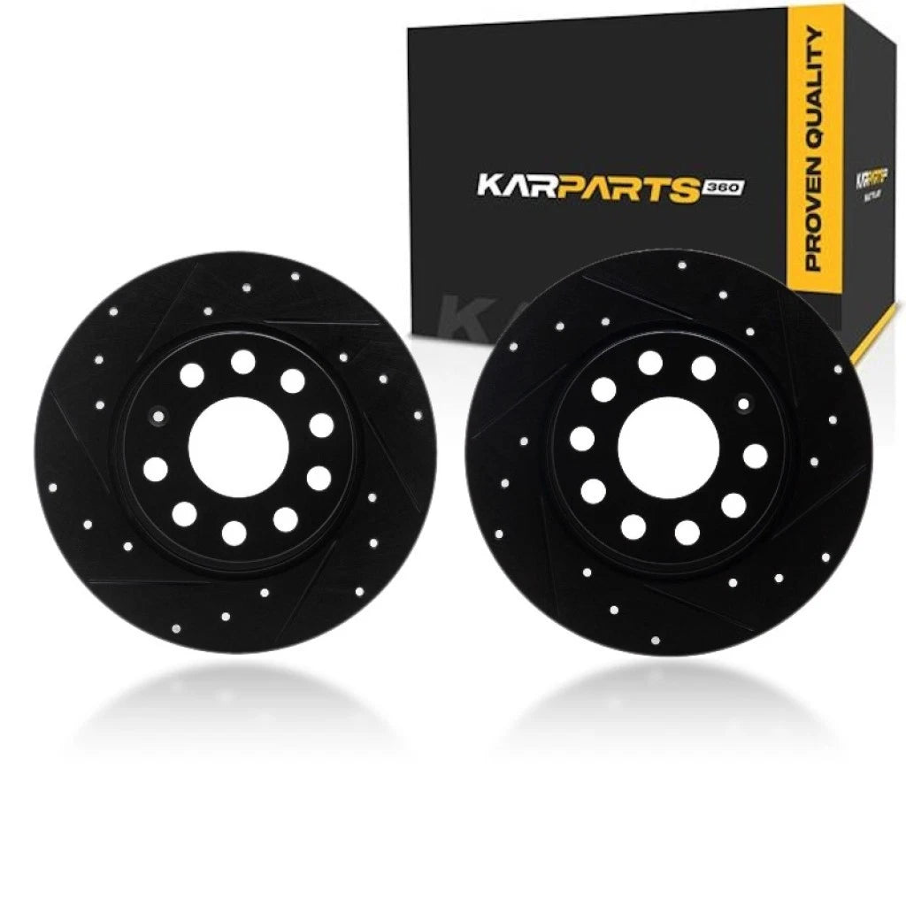 Rotor Set for Volkswagen Caddy (2014–2018) | Drilled and Slotted | ALX-PAU-DF-8002-74039-CLA11