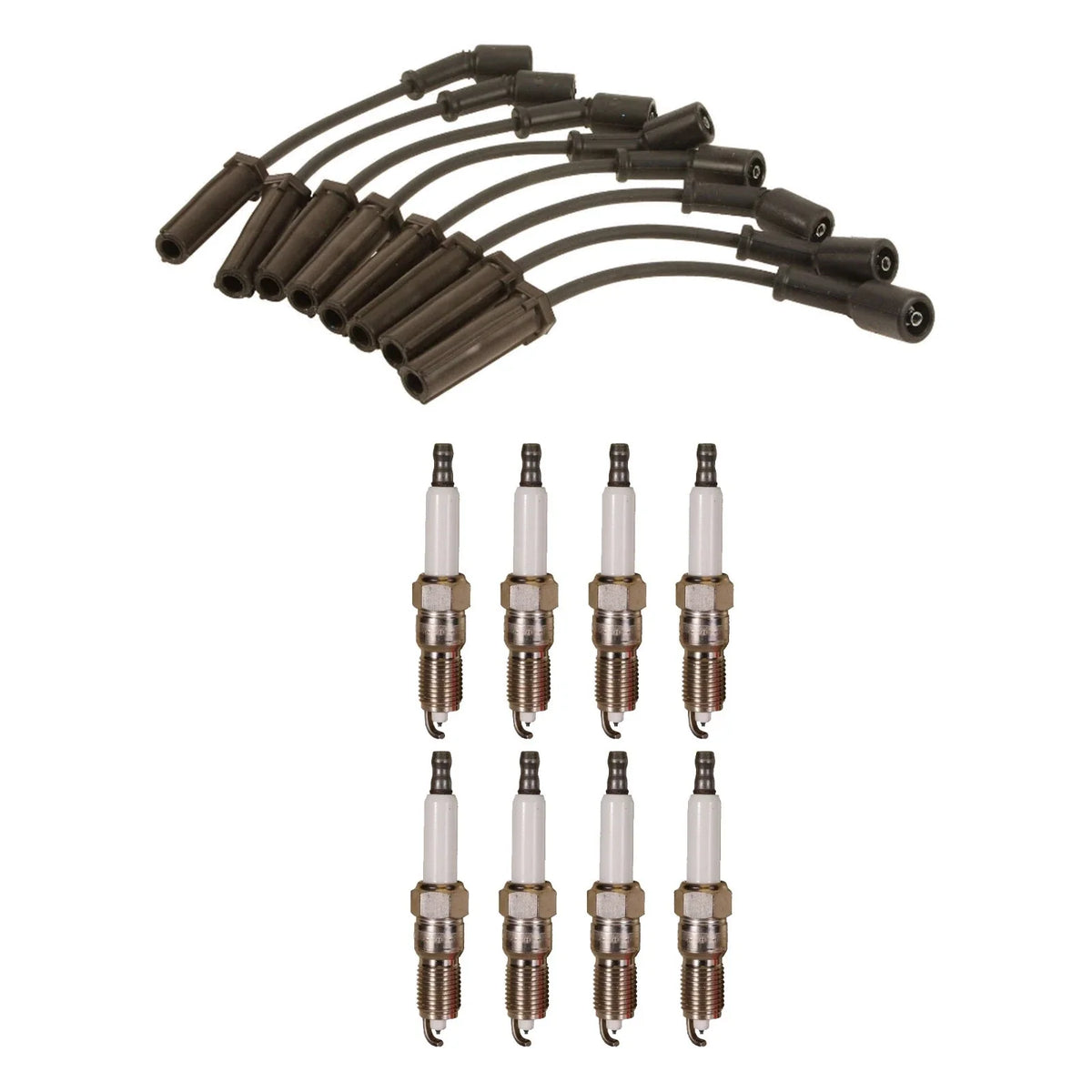 Denso Wire Set & 8 Double Platinum Spark Plugs Kit for Chevy GMC V8
