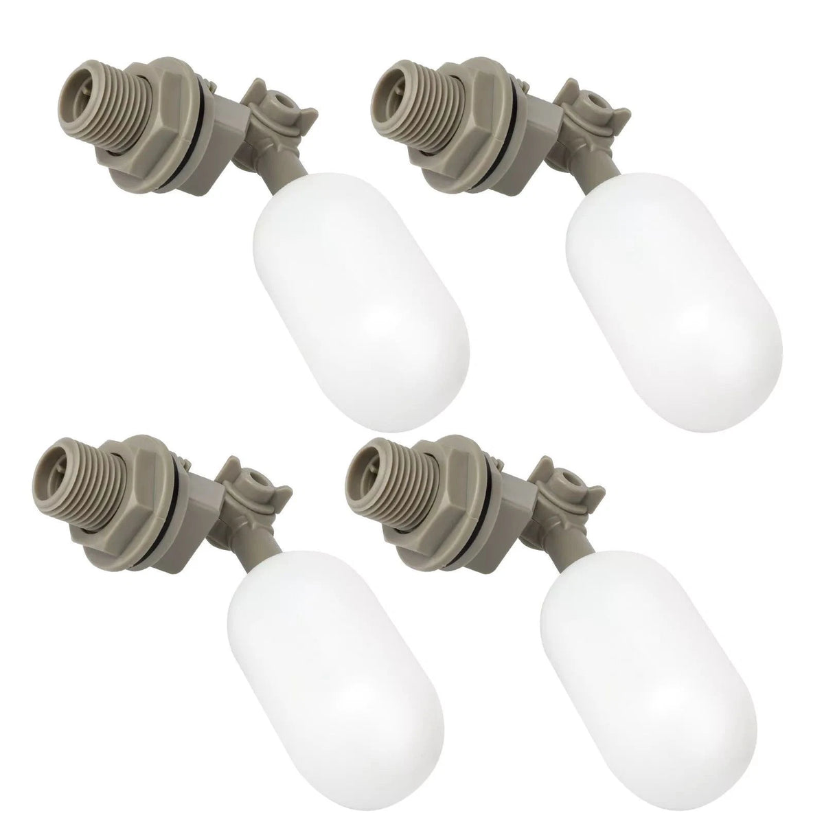 4X 1/2" Ball Float Valve Adjustable Arm Water Level Control Auto Fill Stop