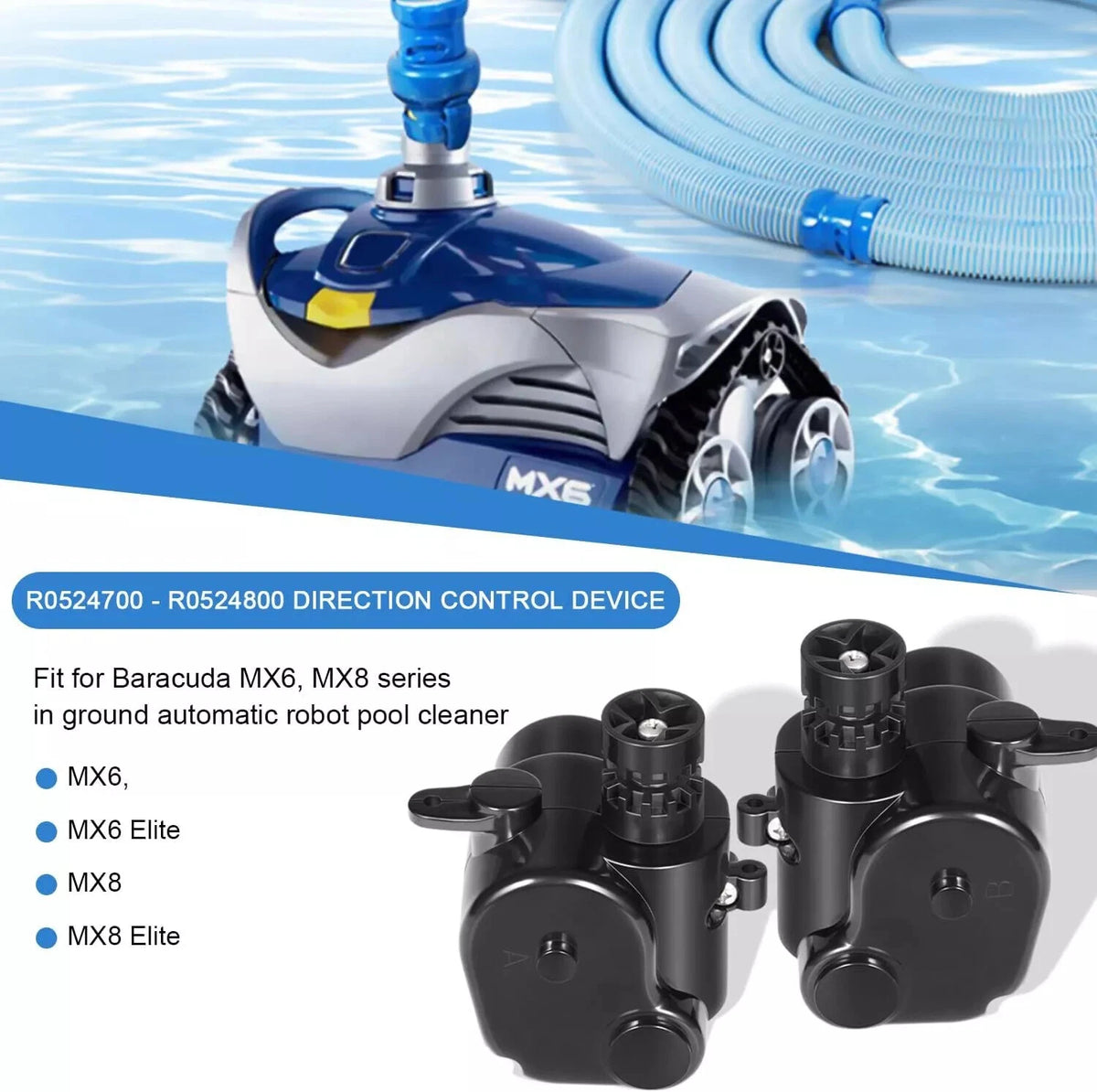 Zodiac Baracuda MX8/MX6/Elite Pool Cleaner Device Side A/B